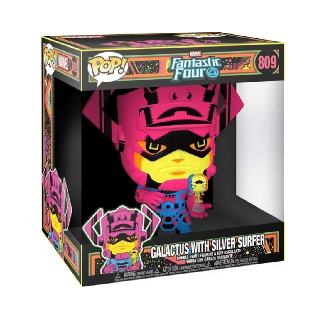POP 10" JUMBO MARVEL: FANTASTIC FOUR -  GALACTUS WITHSILVER SURFER (BLACK LIGHT VER) SPECIAL EDITION 55165