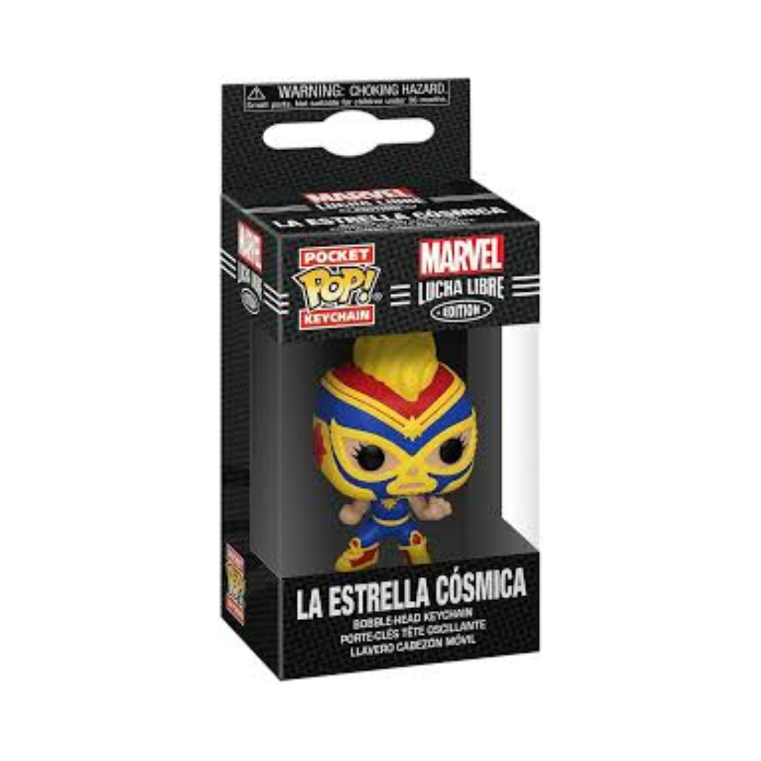 POP KEYCHAIN: MARVEL LUCHADORES - CAPTAIN MARVEL 53894