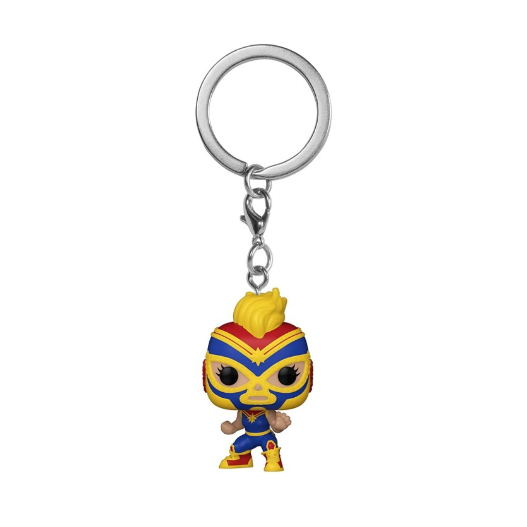 POP KEYCHAIN: MARVEL LUCHADORES - CAPTAIN MARVEL 53894