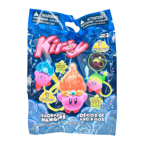 BACKPACK HANGER: KIRBY (GLOW IN THE DARK)(ALEATORIO)